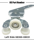 Left Driver Side Sienna Sliding Door Roller Hinge Compatible With 2010-2021 Toyota Sienna Center Power Door Roller Assembly Replacement 68360-08031 Durable Aluminum Alloy Wheel And Track Guide For Smooth Operation And Easy Install