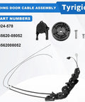 Sliding Door Cable Assembly Without Motor Left Driver Side for Toyota Sienna 2004-2010 3.3L 3.5L DOHC V6 24V Compatible