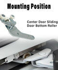 Close-up of Bottom Sliding Door Roller Hinge Pair for Toyota Sienna 2010-2021 in mounting position