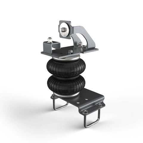 Air Bag Suspension Kit for 2005–2023 Toyota Tacoma 2WD and 4WD, heavy duty rear air springs, side view with brackets