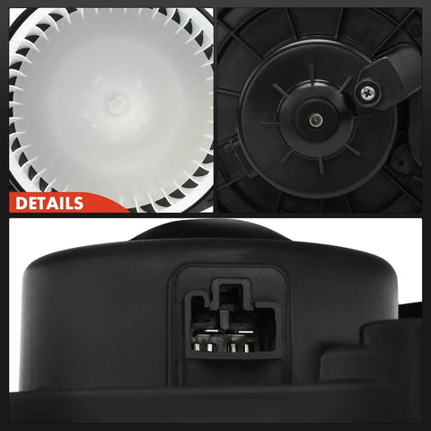 Detailed view of AC Heater Blower Motor with Fan Cage Replacement for Toyota Tacoma 2005 2015 Direct Fit Easy Install Bolt In