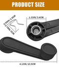 Two Piece Window Crank Handles Replacement For Toyota Front Rear Left Right Interior Plastic Door Handles 6926010040 product size