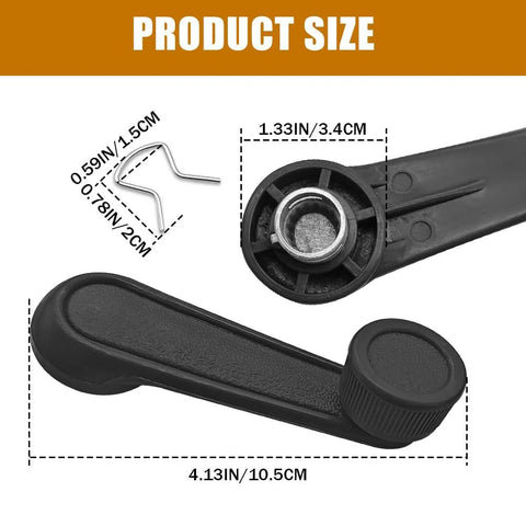 Two Piece Window Crank Handles Replacement For Toyota Front Rear Left Right Interior Plastic Door Handles 6926010040 product size
