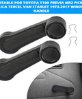 2 Pack Interior Window Crank Handles For Toyota Models 1973 to 2017 Grey Durable Direct OEM Replacement For Tundra Yaris Matrix