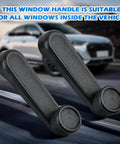 2 Pack Interior Window Crank Handles For Toyota Models 1973 to 2017 Grey Durable Direct OEM Replacement in front of car