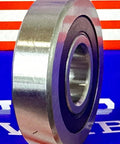 Side view of LR203NPP Track Roller Bearing 17x47x12mm with single-row sealed design for cam systems and conveyor motion support.
