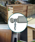 Two Pack Track Roller Wheels Set For Beam Trolley System With Box Rail Strut Channel installed on wooden sliding doors