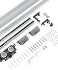 Components of Trackless Sliding Door Hardware Kit 48 Inch Hidden Barn Door System for Interior Wooden Doors