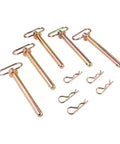 5 Pack Beefy 251540 Hitch Pin 30281E1, 3 Quarter Inch Diameter, Six And A Quarter Inch Usable Length, Heavy Duty Tractor Pin For Rigs And Implements