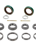 Pack Of 2 Trailer Axle Bearings Kit L68149 L44649 for 3500 lb axle with grease seals, cotter pins, and bearings