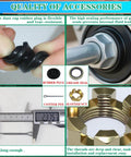 Collage showcasing Beefed Up 4 Sets Trailer Axle Hub Bearings Kit For 7000 Lbs Trailer D42 Tapered Spindle With 21333TB And 22333TB Grease Seals
