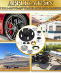 All-in-One 5 Bolt Trailer Hub Kit For 3500 Lb Axles With 4.5 Inch Hubs And 84 Spindle Includes Bearings Extra Dust Caps And Rubber Plugs For 1-1-16 To 1-3-8 Inch Trailer Axles Boat Trailer Hub 5 Lug By TiciKim with application images