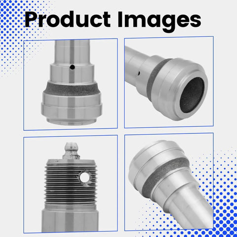 Heavy Duty 3,500 Lb Straight Trailer Axle Spindle 84 with 2 Inch Bore EZ Lube and 6.18 Inch Overall Length 1.939 Inch