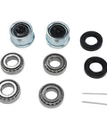 2 Sets Trailer Bearing Kit For 25 Mm Axles With 30205 Bearings And TC Seals 30x52x10 52 Mm Dust Covers And Cotter Pins