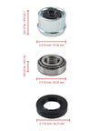 2 Sets Trailer Bearing Kit For 25 Mm Axles With 30205 Bearings And TC Seals 30x52x10 52 Mm Dust Covers And Cotter Pins components