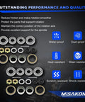 Trailer Bearing Kit For 3500 Pounds Axles with performance features, including heat-resistant and dust-proof components.