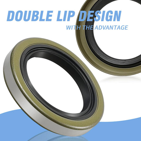 Trailer Bearing Kit For 5200-6000 Lb Axles With 2.44 Inch Dust Cap Grease Seal Cotter Pin 4 Pack Replaces 15123 245