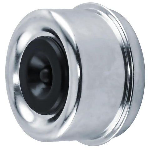 Close-up of dust cap from 4 Sets 14125A Trailer Bearing Kits For 5200 7000 Lb Axles EZ Lube And Standard Axles with grease seal.