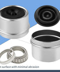 Trailer Bearing Kit For 5200-6000 Lb Axles With 2.44 Inch Dust Cap Grease Seal Cotter Pin 4 Pack