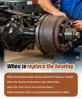 Mechanic inspecting trailer bearing on axle, Trailer Bearing Kit For Dexter 10K GD Axles After 2009 Replacement BK 430 GD 21