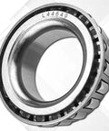 Close-up of L44649 bearing from Trailer Bearing Kit For 2000 Lbs Axle L44649 L44610 Includes 1.98 Inch Grease Cap Seals Cotter Pins