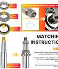 Heavy Duty Boat Trailer Bearing Kit Fits 1 3 8 Inch To 1 1 16 Inch Axles 3500 Lb Capacity One Point Seven One Nine Inch Grease Seal L68149 L44649 Spindle Compatible diagram and assembly instructions