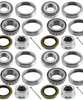 4 Sets 14125A Trailer Bearing Kits For 5200 7000 Lb Axles EZ Lube And Standard Axles With 2.72 Inch Dust Cap Grease Seal Cotter Pin