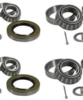 Four Trailer Bearing Kits For 3500 Lb Axles With 84 Spindle Fit EZ Lube And Standard Hubs With Or Without Brakes Includes Outer Bearings L44649 Inner Bearings L68149 Outer Races L44610 Inner Races L68111 And Seal 171255TC