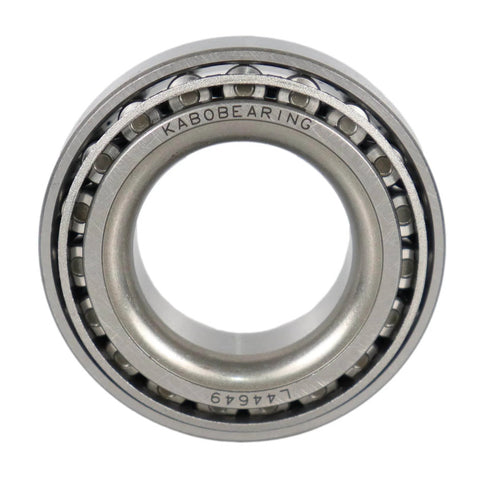 Close-up of L44649 bearing from the 2 Set Trailer Wheel Hub Bearing Kit For 1-1/16 Inch Axles Includes L44649 ID 1.0625 Inch Bearings