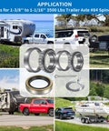 2 Pack Trailer Bearings Kit for high speed quiet operation L68149 L44649 fits 1-3/8 to 1-1/16 inch axle 3500 lb with 1.719 inch seal