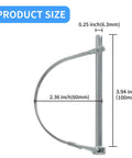 Heavy Duty Trailer Coupler Pin One Quarter Inch By Four Inch, Two Pack, Premium Zinc Plated High Carbon Steel Hitch Pin size diagram
