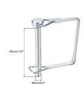2 Pack 3/16 Inch Diameter Trailer Coupler Pins, 2 Inch Long Heavy Duty Square Shaft Locking Pins, zinc-plated