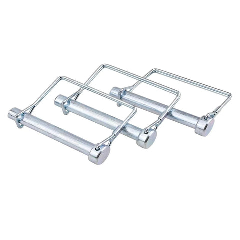 8 Pack Trailer Coupler Pins Three Eighths By Two And Three Quarters Inch Heavy Duty Wire Lock Pins for trailers, RVs, boats, farm equipment