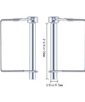 8 Pack Trailer Coupler Pins Three Eighths By Two And Three Quarters Inch Heavy Duty Wire Lock Pins For Trailers, RVs, Boats
