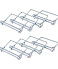 8 Pack Trailer Coupler Pins Three Eighths By Two And Three Quarters Inch Heavy Duty Wire Lock Pins for Trailers, RVs, Boats