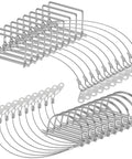 20 Pack Trailer Coupler Pins With Steel Quick Release Rings, Square And D Shaped Locking Pins, for trailers and hitches.