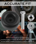 Two Pack 2.5 Inch Trailer Door Bumper Rubber Stops With Screws Nuts And Gaskets For Shock Absorption Universal Bump Stops