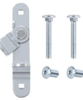 Durable cargo trailer door hasp latch kit with screws and nuts provides secure cam bar locking
