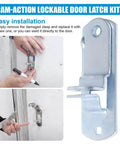 Cam Action Hasp Lock Assembly For Trailer Doors and Enclosed Car Hauler Latches with installation example