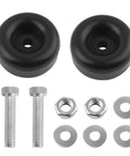 Two Pack 2.5 Inch Trailer Door Bumper Rubber Stops With Screws Nuts And Gaskets For Shock Absorption Universal Rubber Bump Stops