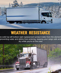 Weather resistant Dump Trailer Door Latch Keeper Replacement Kit for universal cargo cam bar rear or side doors use
