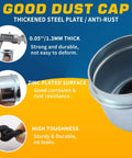 Good dust cap from Two Sets Trailer Hub Bearing Kit For One And One Sixteenth Inch Axles L44649 L44610 Bearings 12192TB Seals