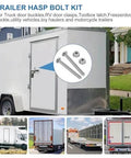 Trailer Coupler Bolt Kit For Cam-Style Couplers 5/16 Inch 304 Stainless Bolts With Lock Nuts Loosening Hardware 6 Pack on trailer image