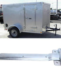 Heavy Duty Trailer Hinge Strap Offset Bent Metal For Enclosed Cargo Utility RV Doors 16Inch Durable Construction on trailer