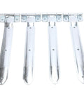 16 Inch Trailer Door Hinge Strap Set Four Pieces Offset Bent Metal Hinges for Cargo Trailer