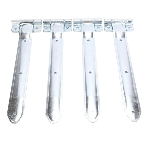 16 Inch Trailer Door Hinge Strap Set Four Pieces Offset Bent Metal Hinges for Cargo Trailer