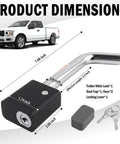 Heavy Duty Trailer Hitch Lock Pin With Five Eighth Inch Locking Lever For Two Inch And Two Point Five Inch Receivers Class III And IV Universal Tow Hitches Lock With Keys 360 Degree Rotatable Anti Theft Design with keys and dust cap.
