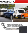 Sturdy Five Eighth Inch Universal Trailer Hitch Lock Kit With Locking Pin And Lever compatible with Class III IV receivers