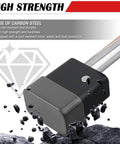 Close-up of Sturdy Five Eighth Inch Universal Trailer Hitch Lock Kit With Locking Pin And Lever, carbon steel, dust protection.