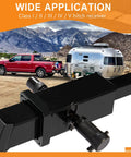 Trailer Hitch Pin Lock Set For 1/2 Inch And 5/8 Inch Pins With Dual Locking System, 4 Inch Span, Includes 3/4 Inch Adapter